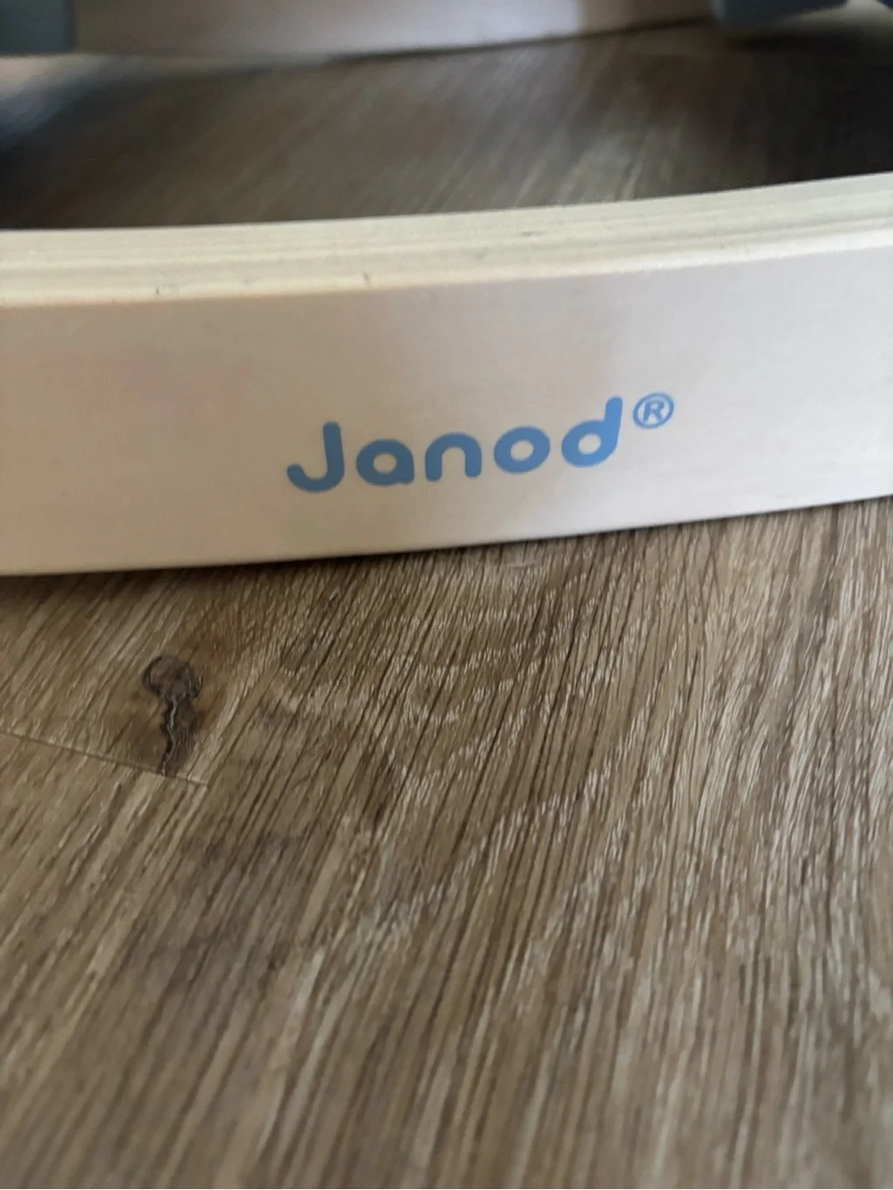 Janod Blue Elephant Wooden Rocker for Kids